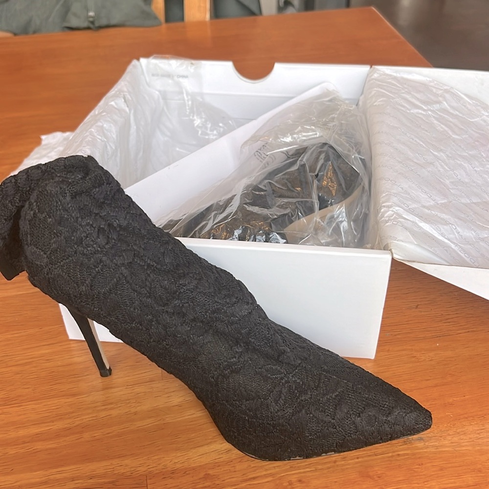 Women’s high heel shoes.